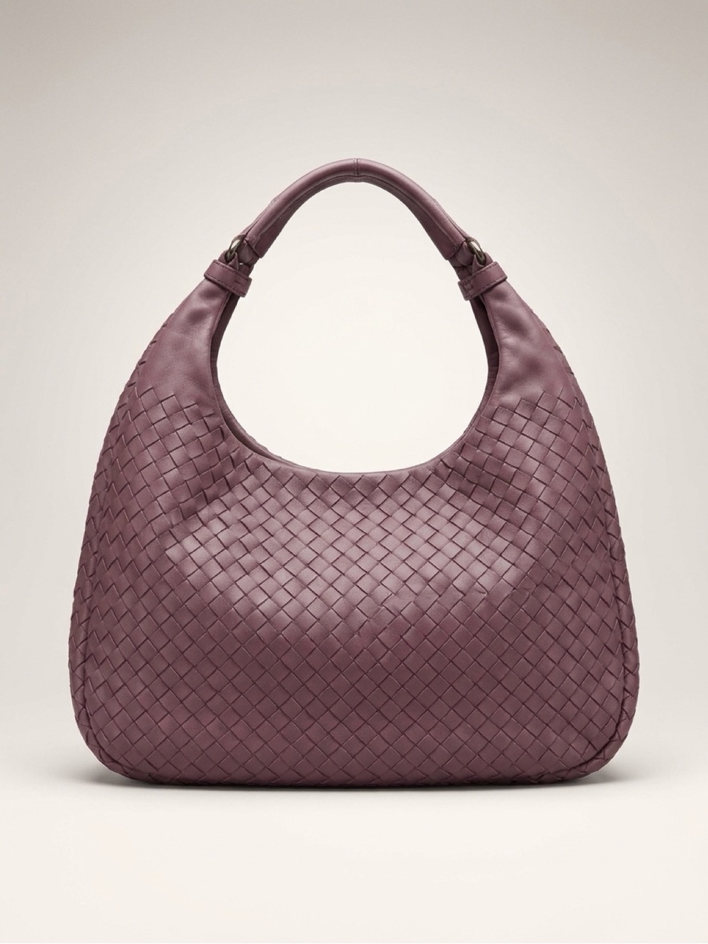 Bottega Veneta Vintage Medium Intrecciato Leather Veneta Hobo Bag - Purple/Plum